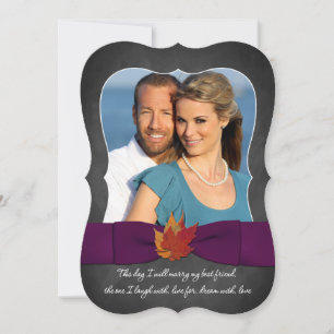 Invitation Mariage automne   Tableau, Feuilles d'automne, Vio