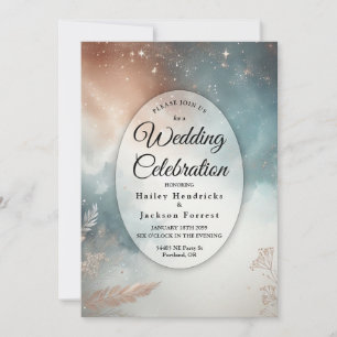 Invitation Mariage aux Cieux de Poussière d'Étoiles de Sauge