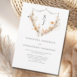Invitation Mariage aux fleurs sauvages