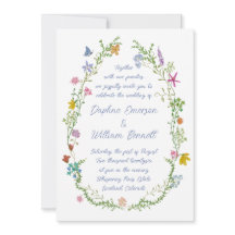 Mariage aux fleurs sauvages de jardin fantaisiste