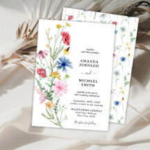 Mariage aux Fleurs Sauvages Floral Rustique