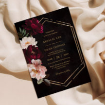 Mariage aux Pivoines Florales Rose Pâle et Bourgog