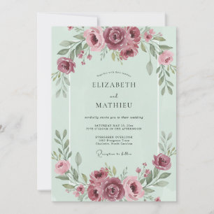 Invitation Mariage aux Ranunculus de la Baie