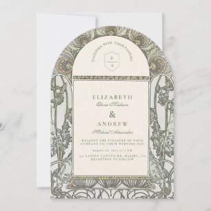 Invitation Mariage avec Arche Botanique Européenne