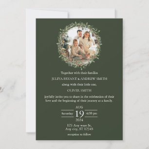 Invitation Mariage avec un enfant mariage décembre