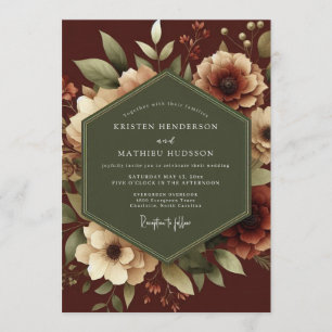 Invitation Mariage baroque au sage de Bourgogne