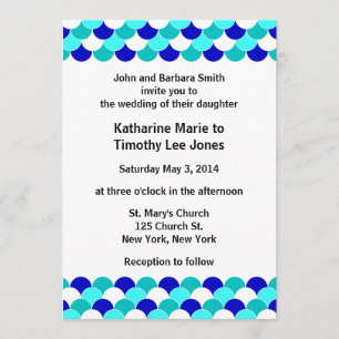 Invitation Mariage Beach Blues