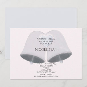 Invitation Mariage Bells et Fête de la mariée de fiançailles