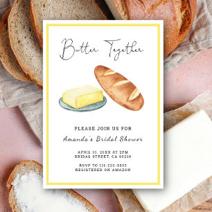 Invitation Mariage Beurré Ensemble Baby Shower