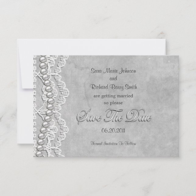 Invitation Mariage Blanc (Devant)
