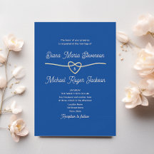 Mariage bleu classique