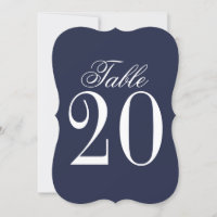 Mariage bleu marine Numéro de tableau