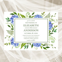 Mariage Blue Hydrangeas