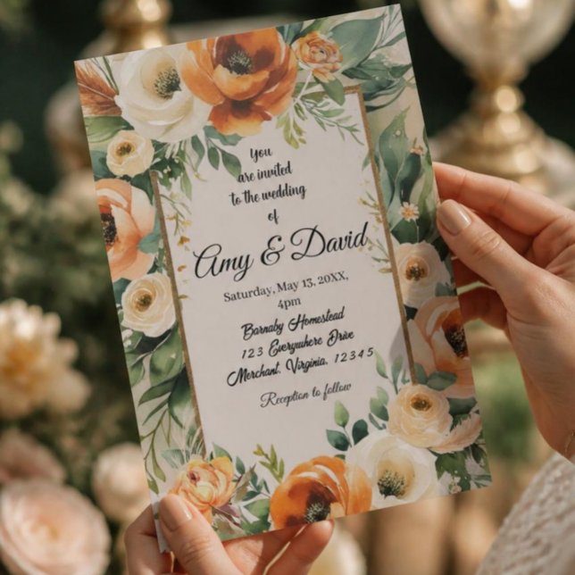 Invitation Mariage bohème élégant (Créateur téléchargé)