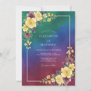 Invitation Mariage Bohème Enchanté de Teal