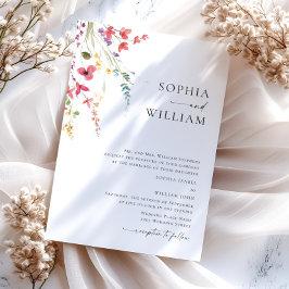 Invitation Mariage Bohème Fleur sauvage de Meadow