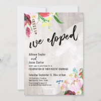 Mariage Bohème Floral Rustique Bois Nous Nous Somm