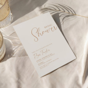 Invitation Mariage Bohème Minimaliste
