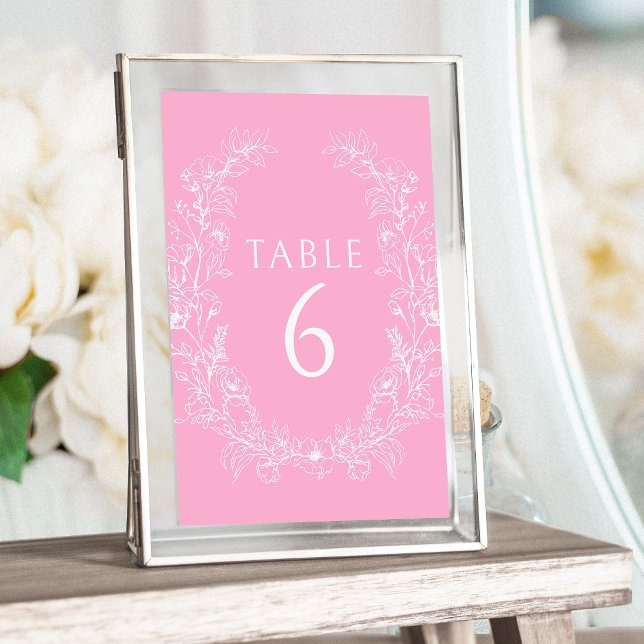 Invitation Mariage bohème moderne blanc rose (Créateur téléchargé)