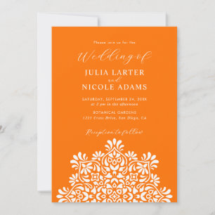 Invitation Mariage bohème rustique mandala floral soleil leva