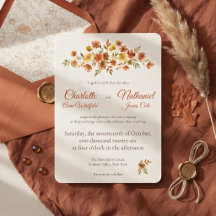 Mariage Bohème Terracotta Fleur Sauvage Automne