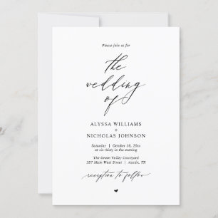 Invitation Mariage Boho moderne