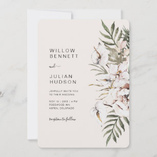 Invitation Mariage boho tropical
