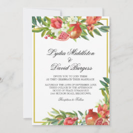 Invitation Mariage Botanique Boho Elégante grenade