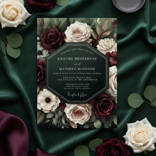 Invitation Mariage Botanique Bourguignon Maussade