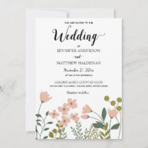 Mariage botanique de printemps rose blush