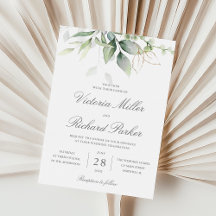 Mariage botanique Feuille Eucalyptus Green