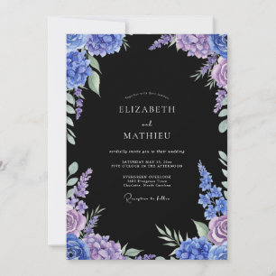 Invitation Mariage Botanique Indigo Humeur