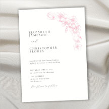 Mariage botanique rose chic minimaliste en fleur d