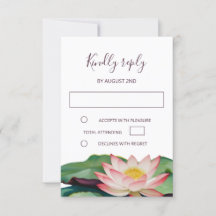Mariage bouddhiste Lotus RSVP