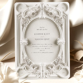 Invitation Mariage cadre d'élégance baroque