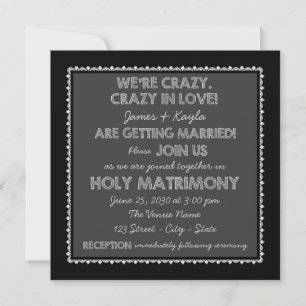Invitation Mariage Campagnard à la Craie Rustique à l'Ancienn