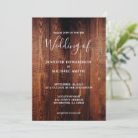 Mariage campagnard de script rustique en bois de g