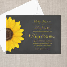 mariage campagnard de tableau de tournesol rustiqu