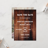 Mariage campagnard en bois rustique photo Enregist