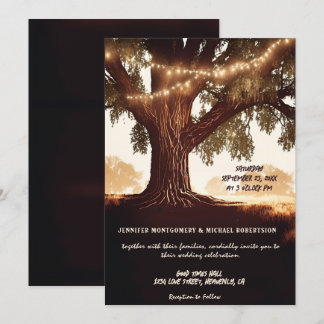 Invitation Mariage campagnard rustique