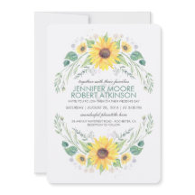 Mariage campagnard rustique tournesol