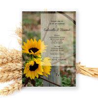 Mariage campagnard rustique tournesol et Wagon Whe