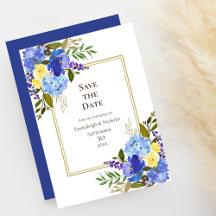 Mariage Carolina Classic Blue Enregistrer La Date