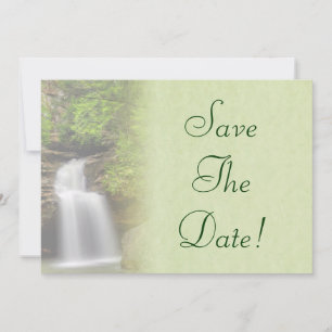 Invitation Mariage Cascade Enregistrer La Date