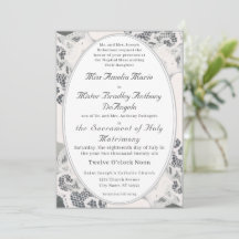 Mariage catholique Champagne Pink Lace