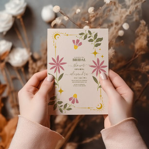Invitation Mariage Céleste Botanique Vintage