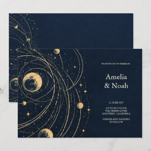 Invitation Mariage céleste de l'Atlas de minuit