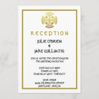 Mariage celtique Faux Gold Celtic Knot Cross