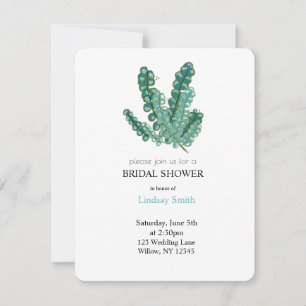 Invitation Mariage champêtre avec eucalyptus
