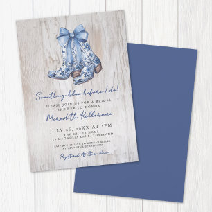 Invitation Mariage champêtre Cowboy Shower de fiançailles rus